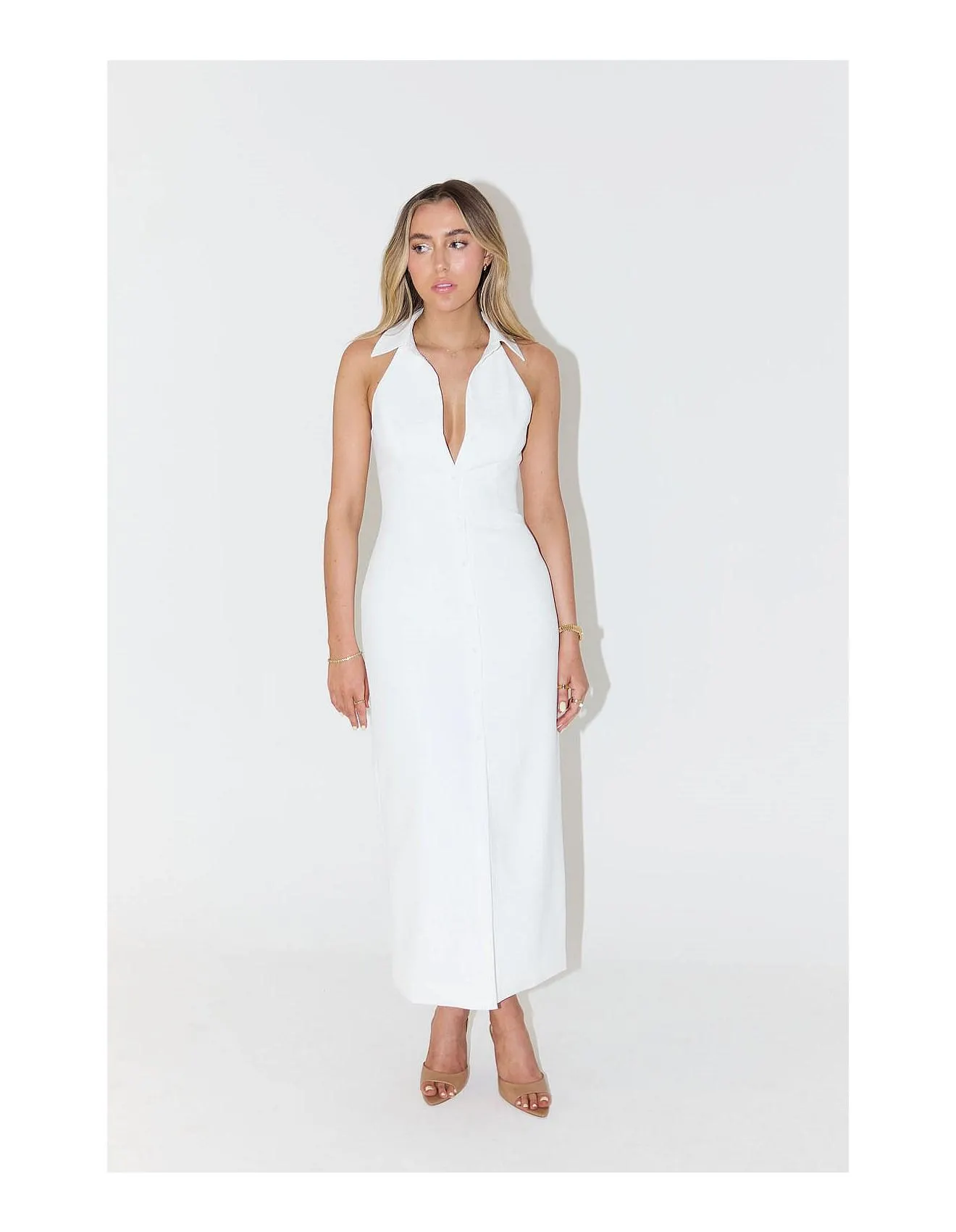 THE ULTIMATE MUSE COLLAR MAXI DRESS