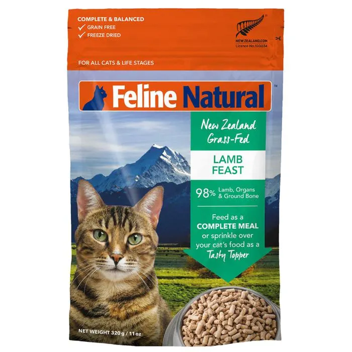 Feline Natural Freeze Dried Lamb Feast 320g