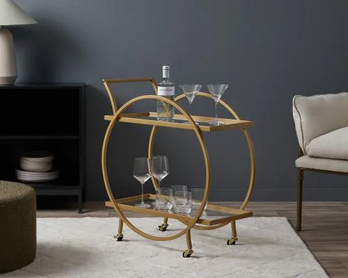 Alice Bar Cart - Bronze