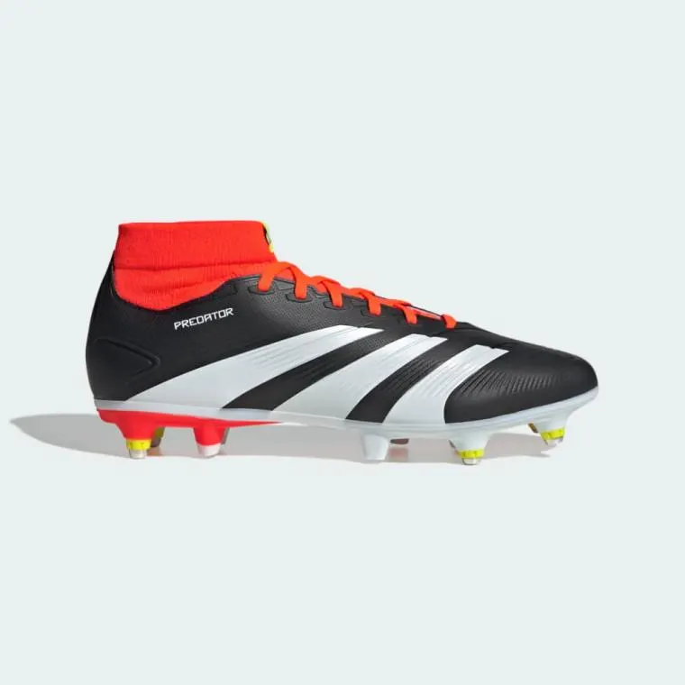 Adidas Unisex Predator League Soft Ground Boots Black/Cloud White/Solar Red
