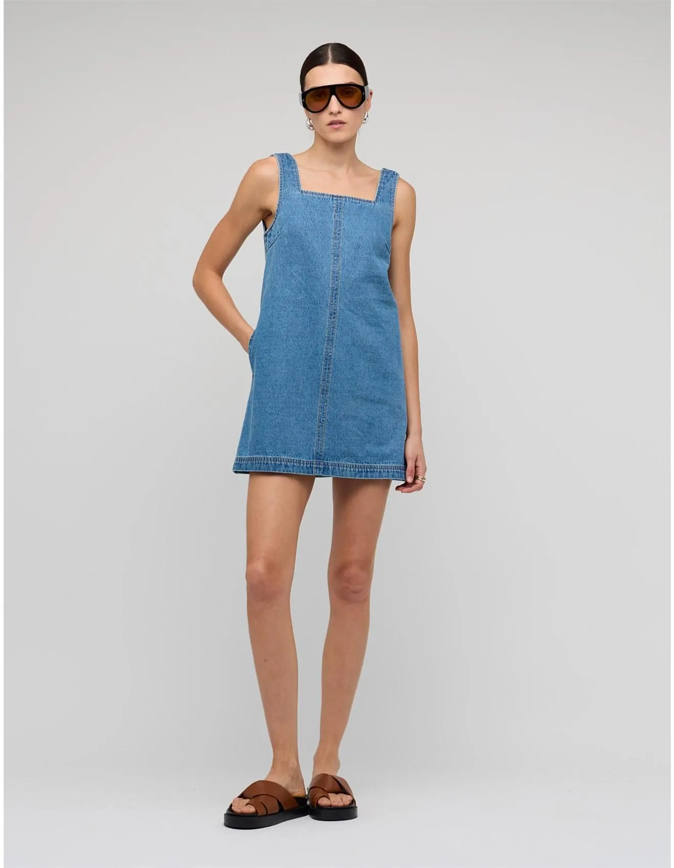 CASSIA DENIM MINI DRESS