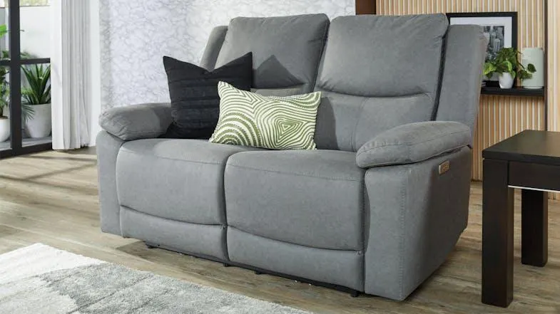 Savoy 2 Seater Fabric Electric Recliner Sofa