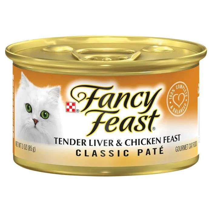 Fancy Feast Classic Tender Liver & Chicken Feast Cat Food 85g