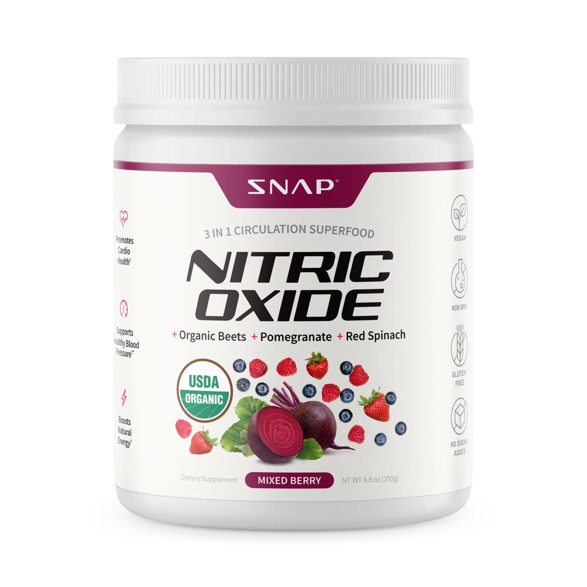 Snap Nitric Oxide Beets Powder 250g