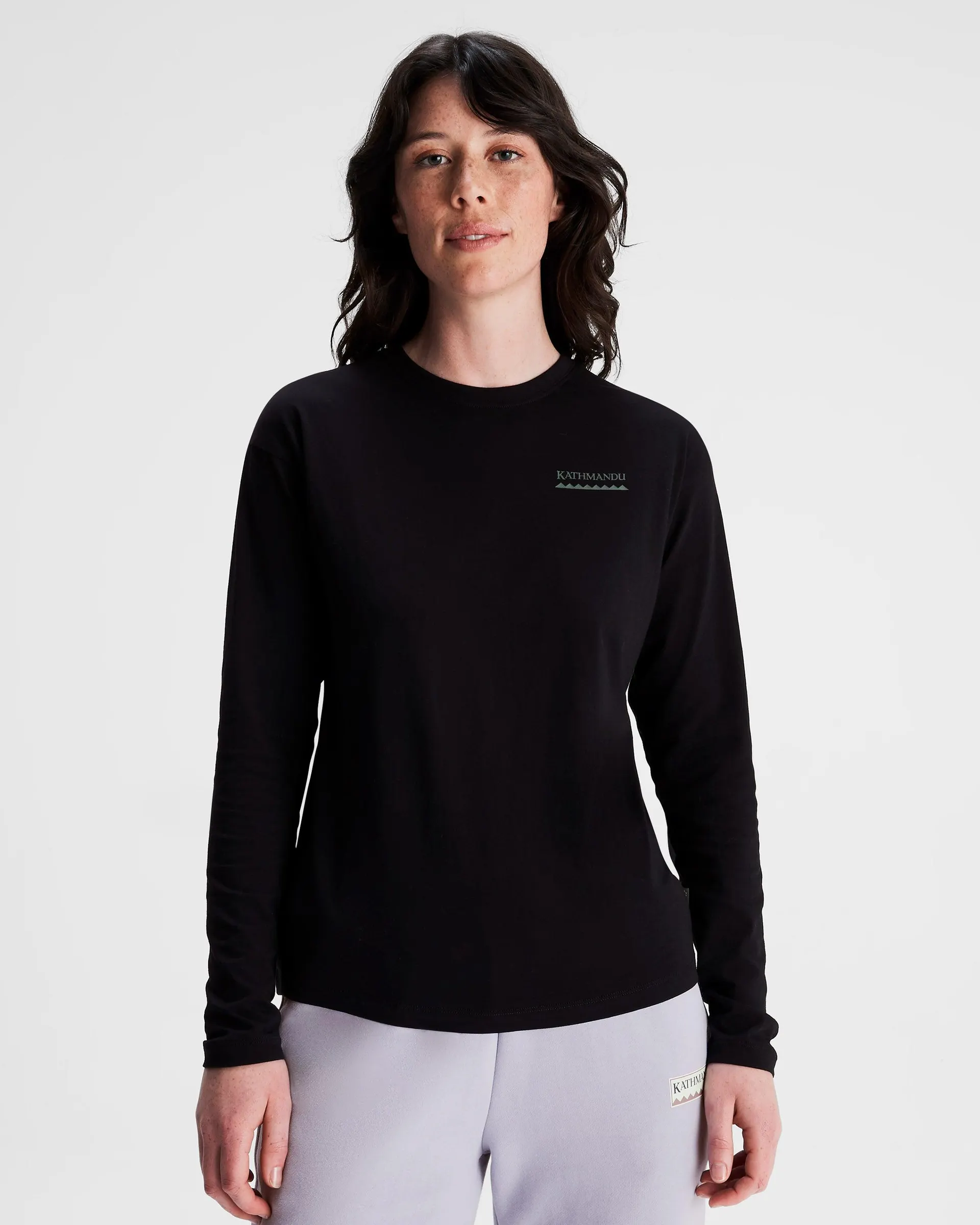 Women's Heritage Organic Cotton Long Sleeve T-shirt - Black