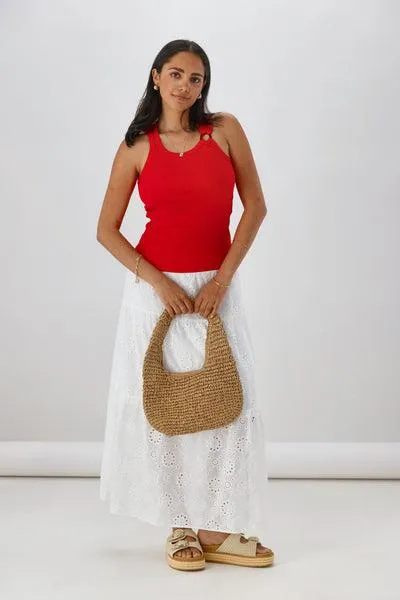 Ayva Eddie Embroidery Anglaise Maxi S...