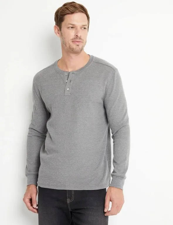 Rivers Long Sleeve Henley Tee