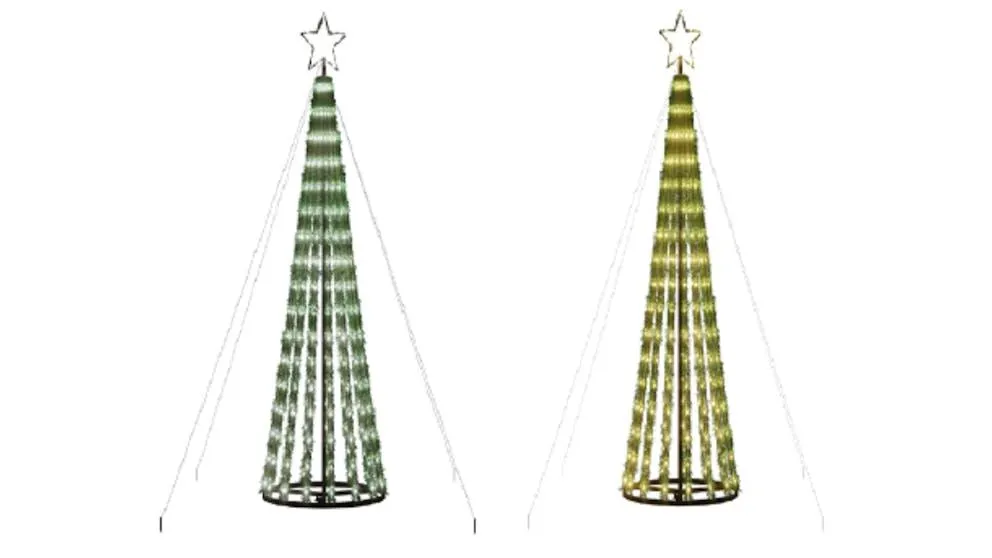 vidaXL Tree Cone Christmas Light with 275 LED - 180cm