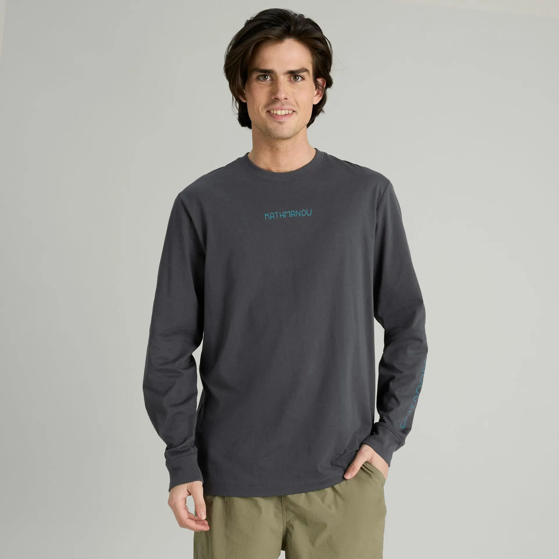 Happy Outdoors Men's Organic Cotton Long Sleeve T-shirt
