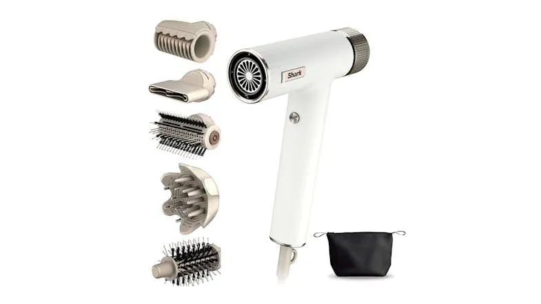 Shark SpeedStyle RapidGloss Finisher & High-Velocity Dryer - White (HD352ANZ)
