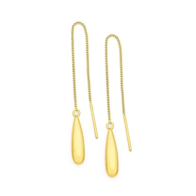 9ct, Thread Earrings