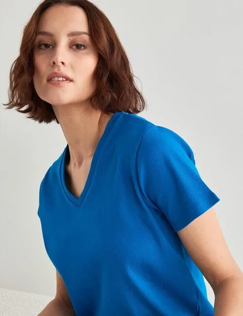 Bodycode Rib Boxy Tee, Marine