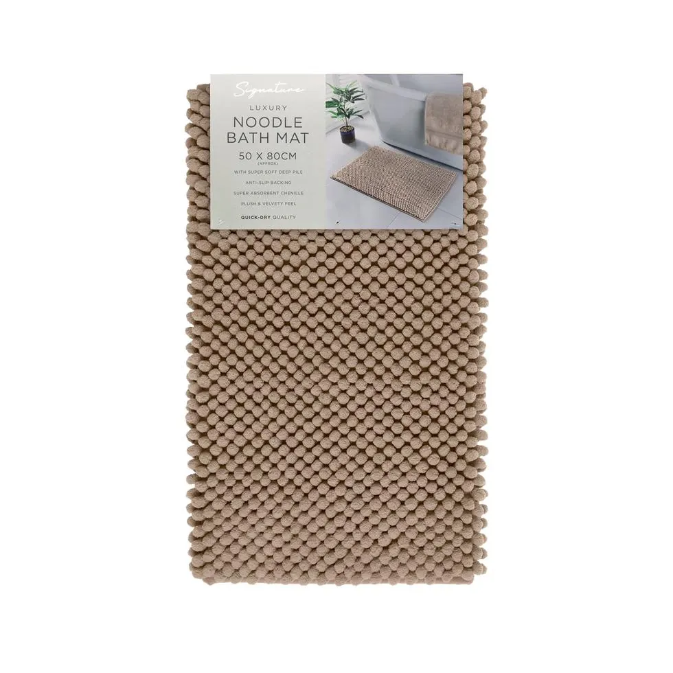 Signature Bath Mat Biscuit Update Bobble 50 x 80cm
