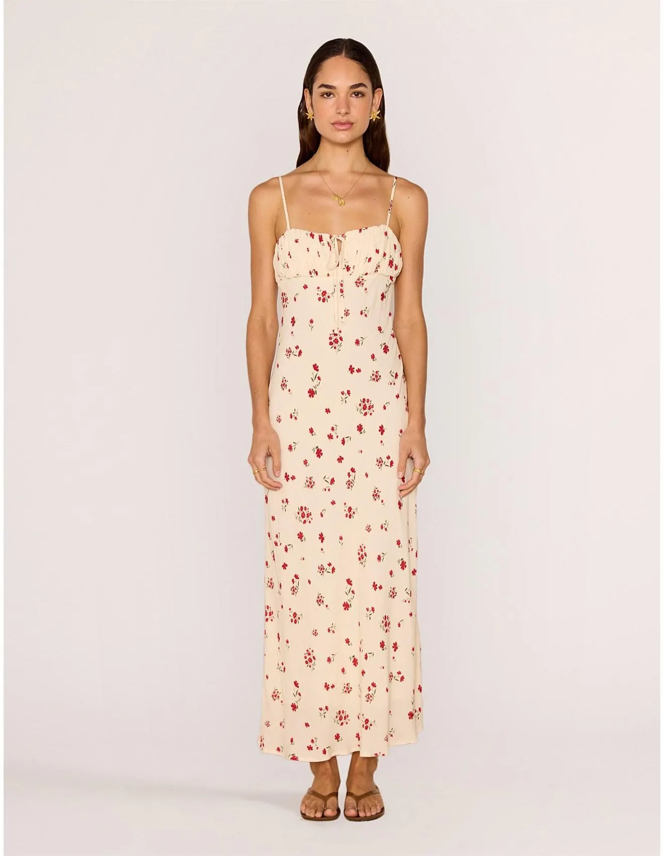 CLEMENCE BIAS MIDI DRESS