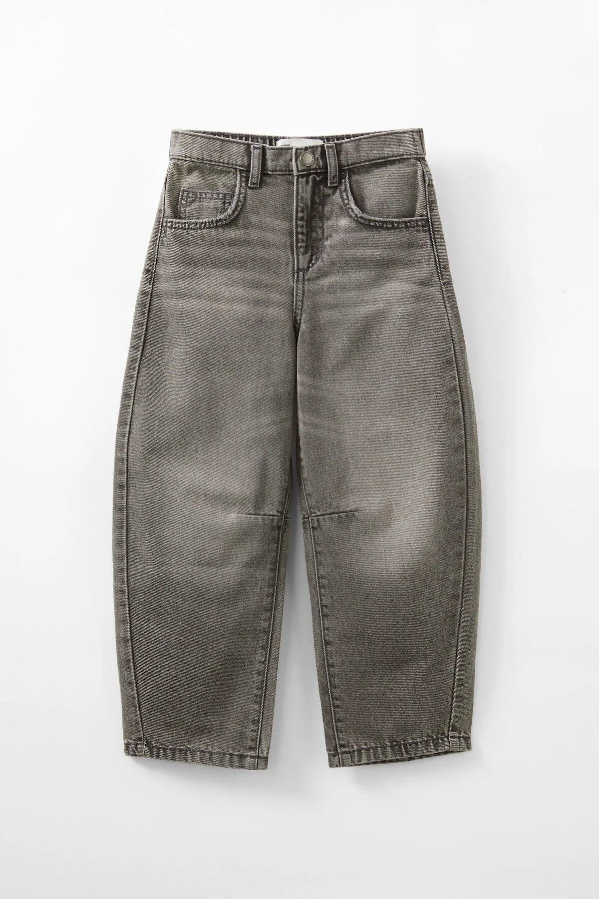 Unisex Barrel Leg Denim Jean