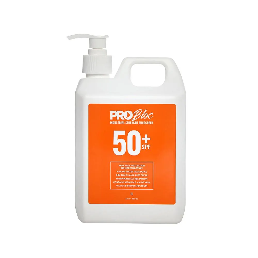 ProBloc Sunscreen SPF50+ Lotion Pump Bottle 1L SS1-50
