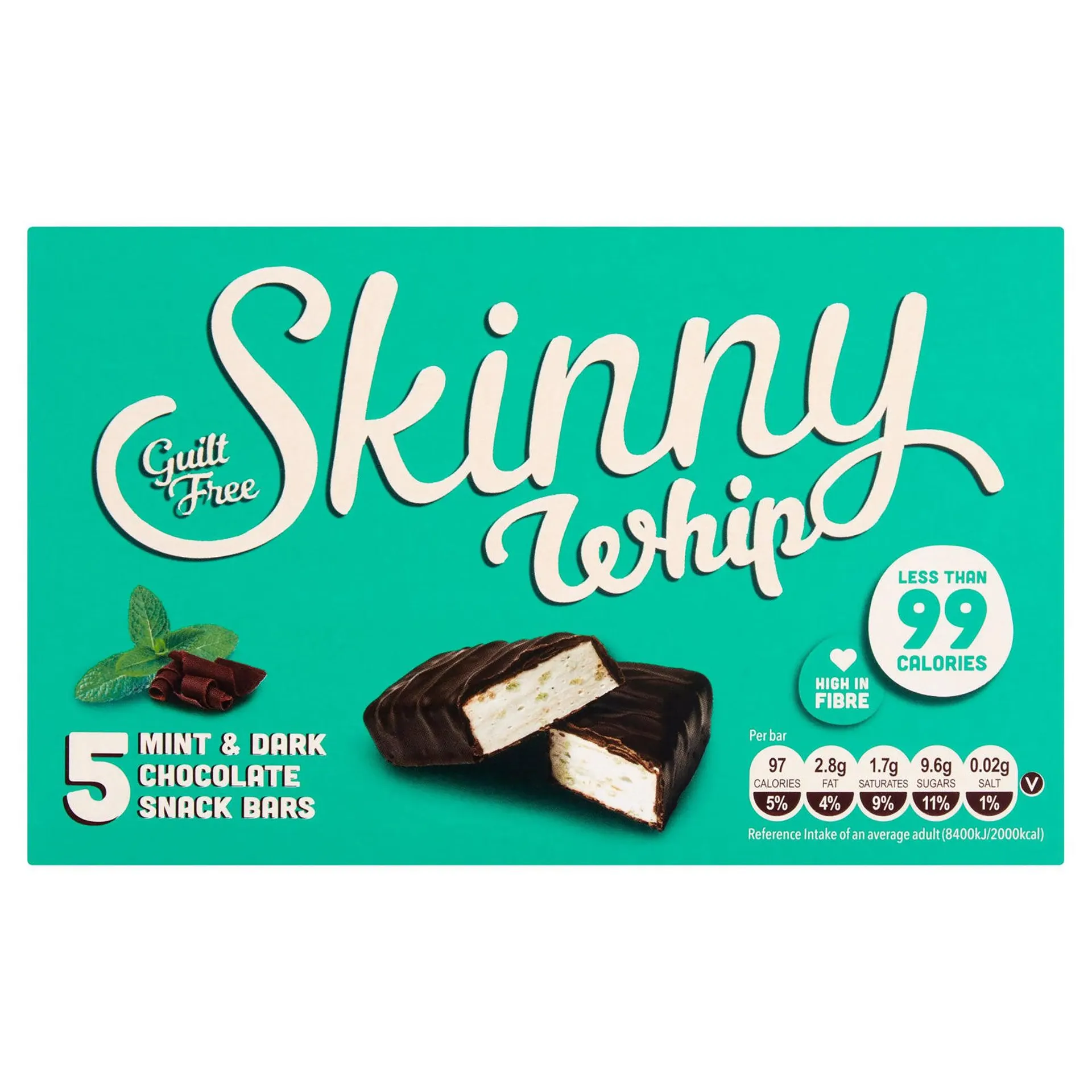 Skinny Whip Mint & Dark Chocolate 5pk 125g
