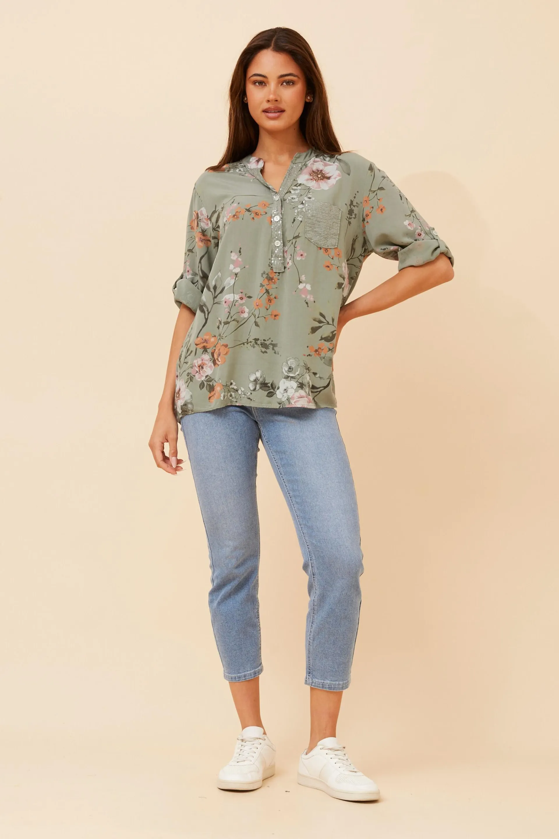 ROSETTA FLORAL TOP