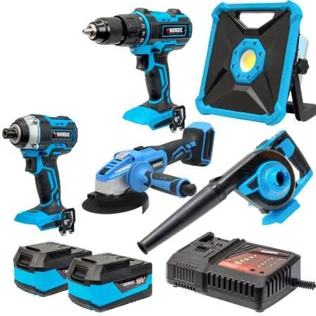 18v Li-ion Cordless and Brushless Combo Kit 4AH