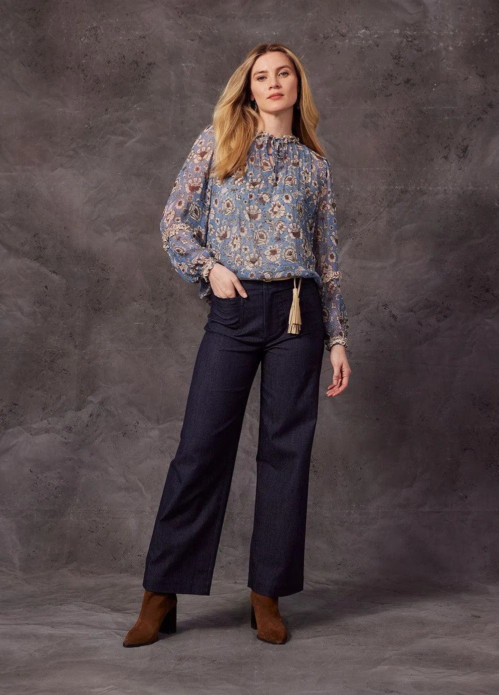 Margaret Blouse | Blue Multi