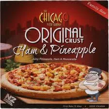 THE CHICAGO PIZZA COMPANY HAM AND PINEAPPLE 640GM