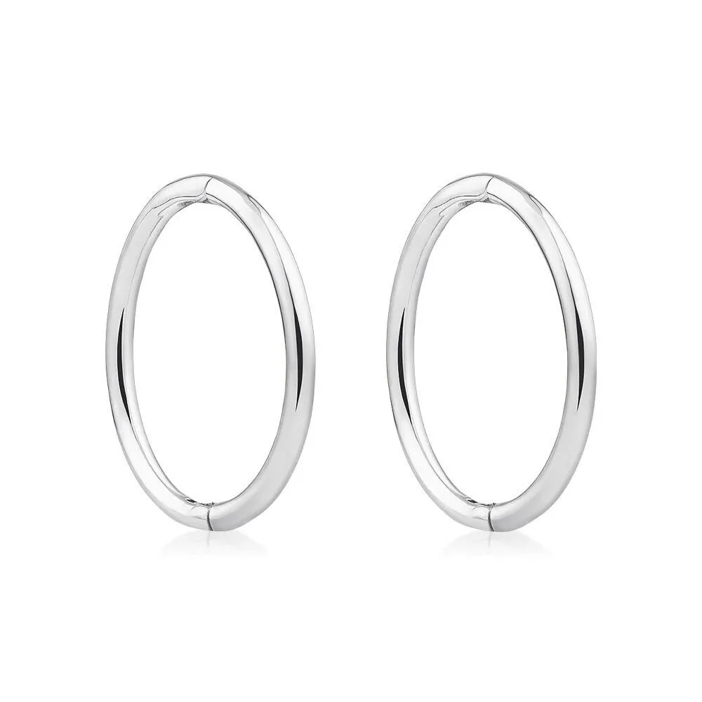 12mm Sleeper Earrings in Sterling Silver