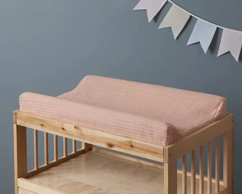 Mocka Cotton Change Mat Cover - Pink