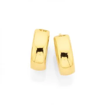 9ct, 14mm Huggie Earrings