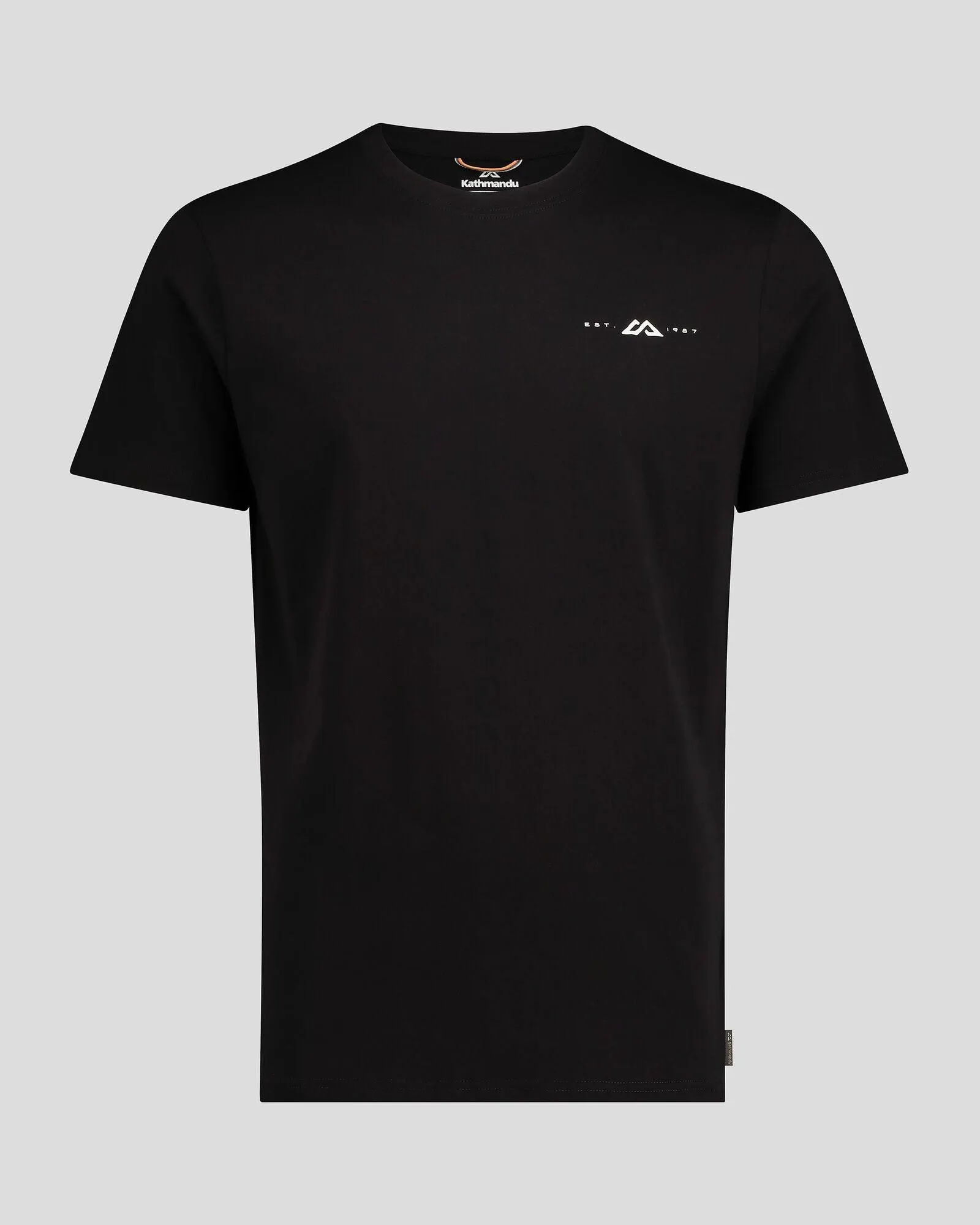 Men's Mountain Rays Organic Cotton T-shirt - Black