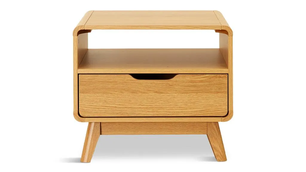 1 Drawer Bedside Table With Shelf