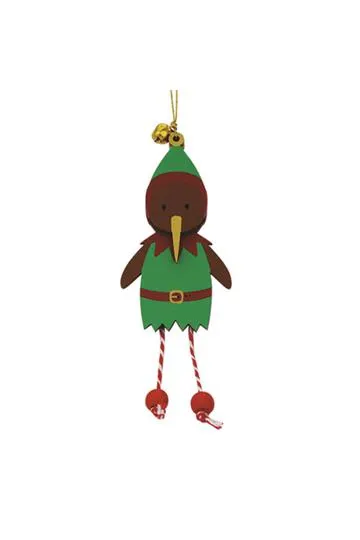 DQ & Co. Decoration Wobbly Wooden Elf Kiwi