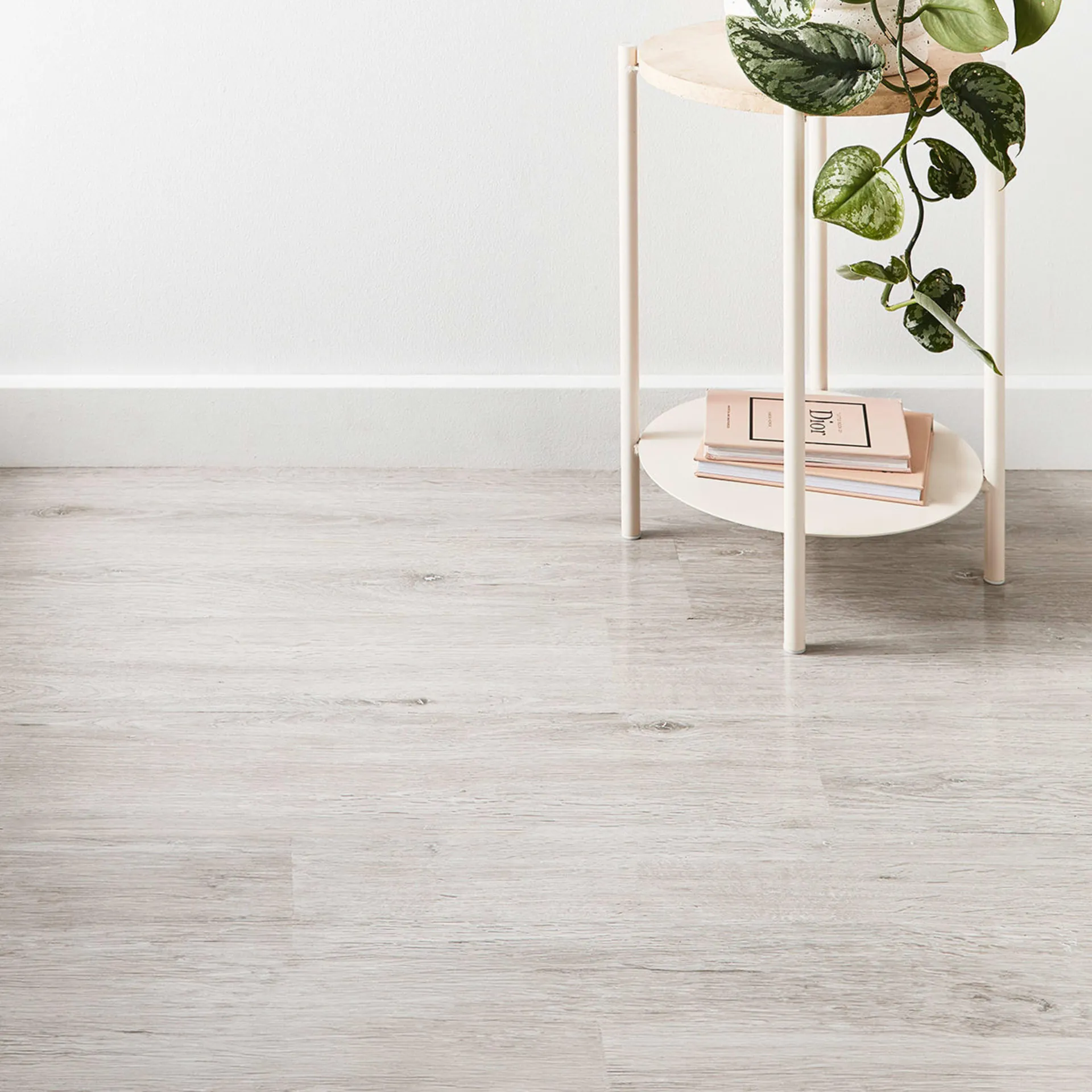 12 Pack Warm Vinyl Floor Planks - Grey