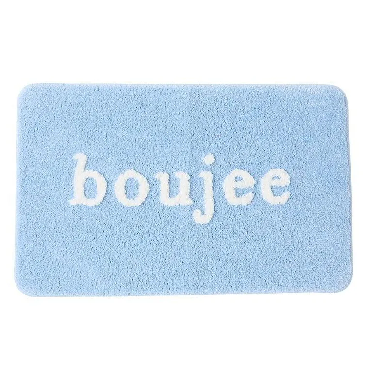 Living & Co Bath Mat Boujee Blue Light 50cm x 80cm