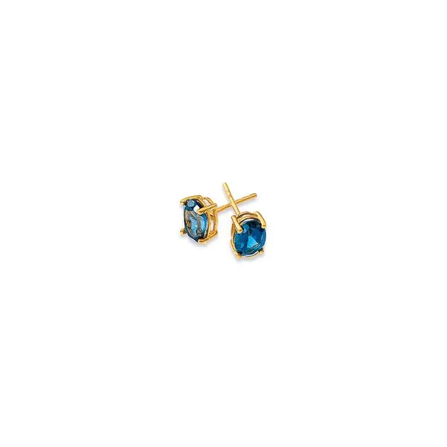 9ct London Blue Topaz Studs
