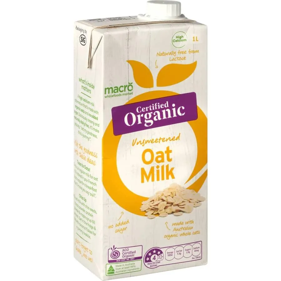 Macro Organic Oat Milk Unsweetened