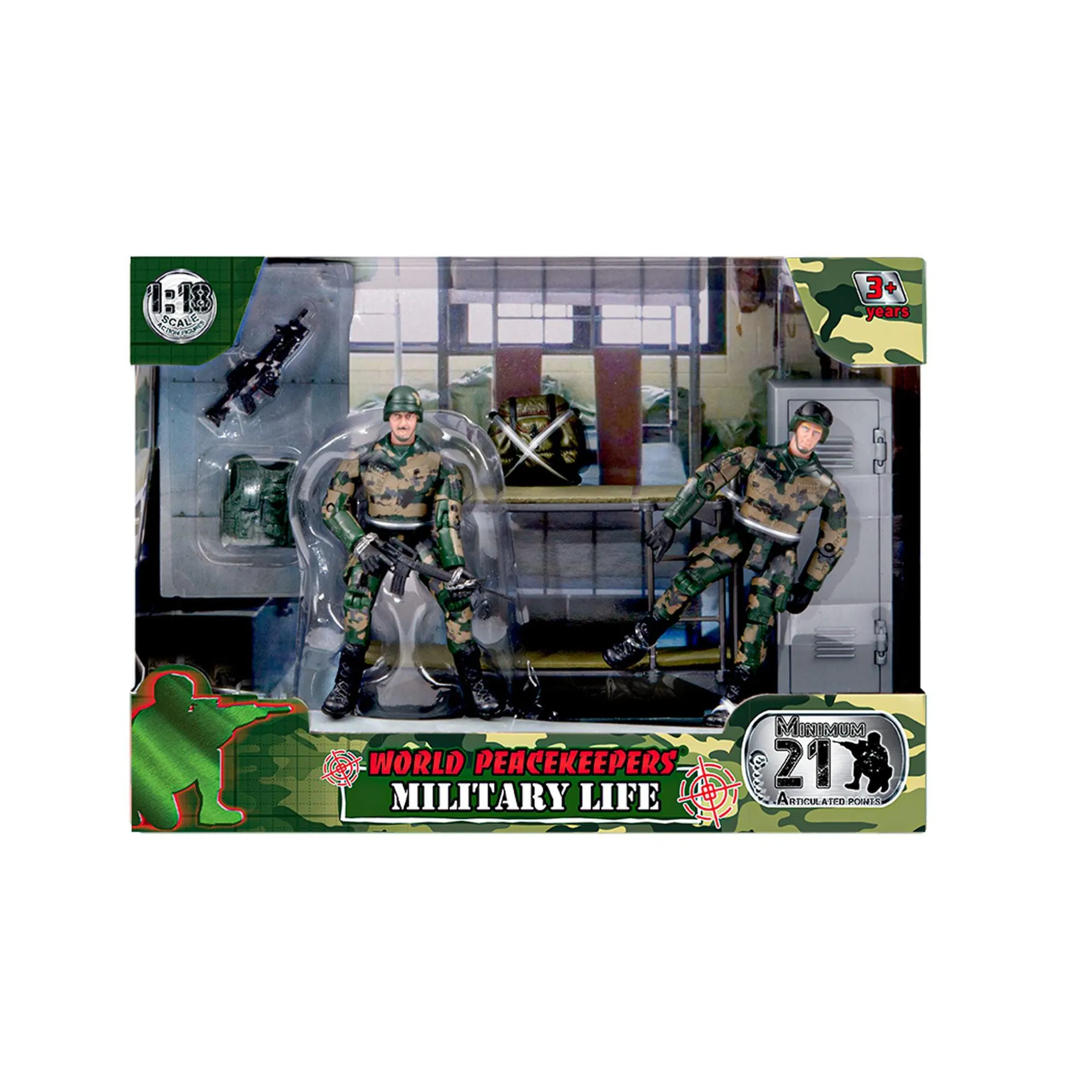 WORLD PEACEKEEPERS MILITARY LIFE PLAYSET - HOSTEL