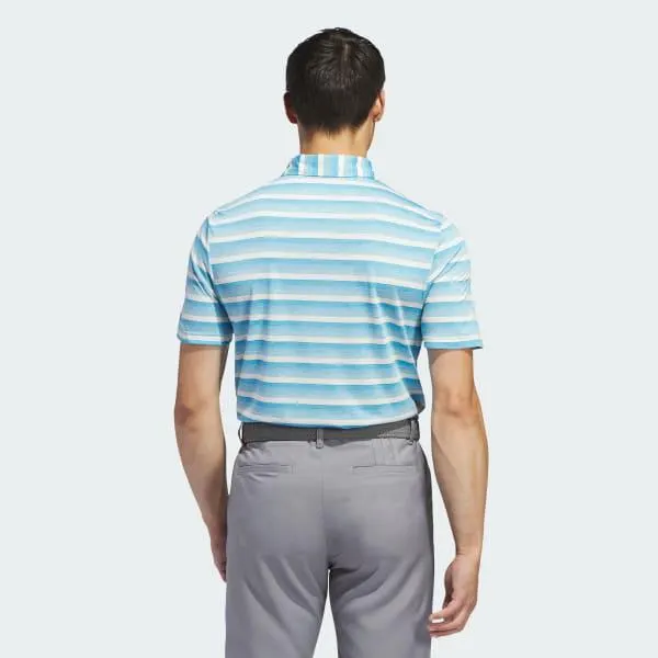 Two-Color Striped Polo Shirt