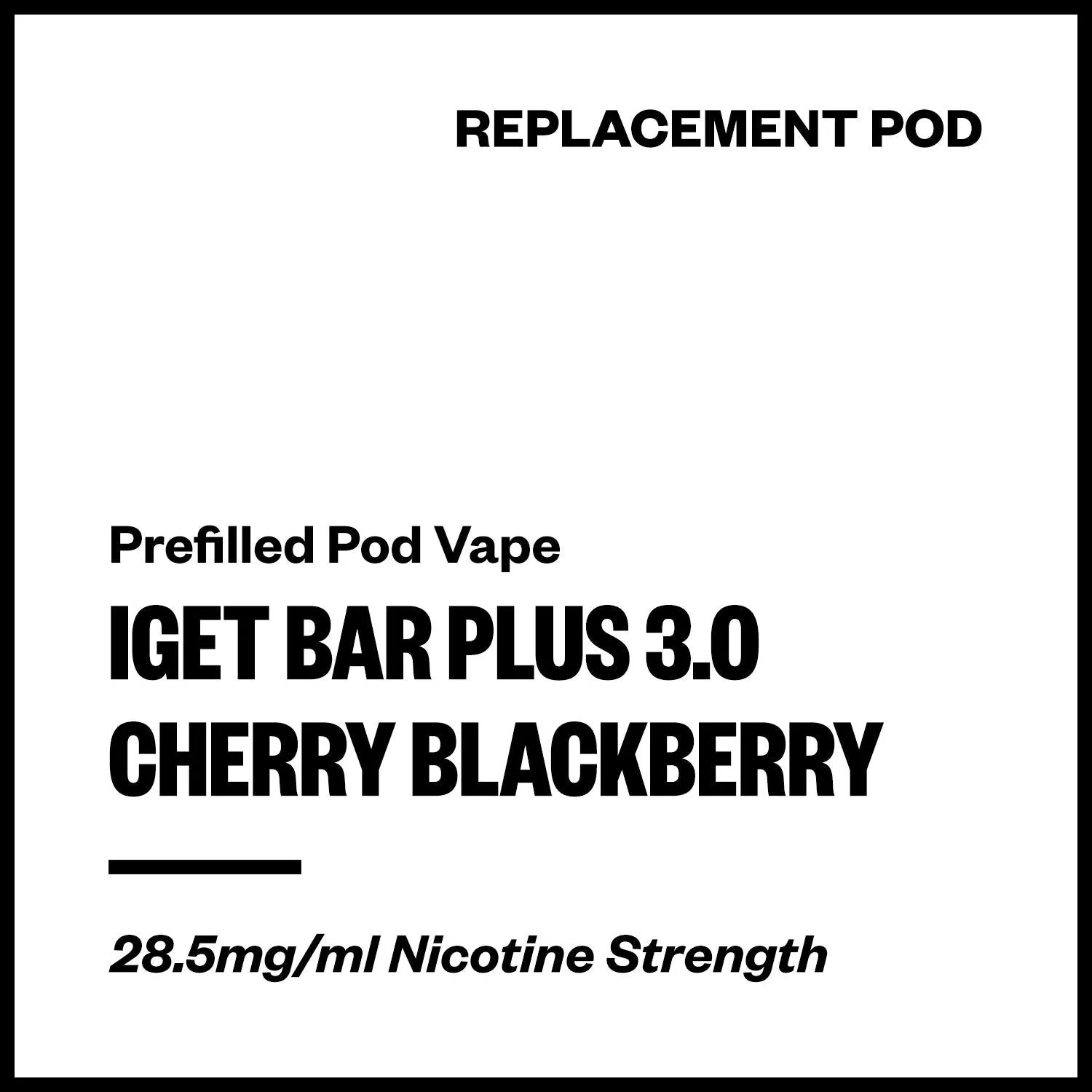 IGET Bar Plus 3.0 - Cherry Blackberry (Replacement Pod)