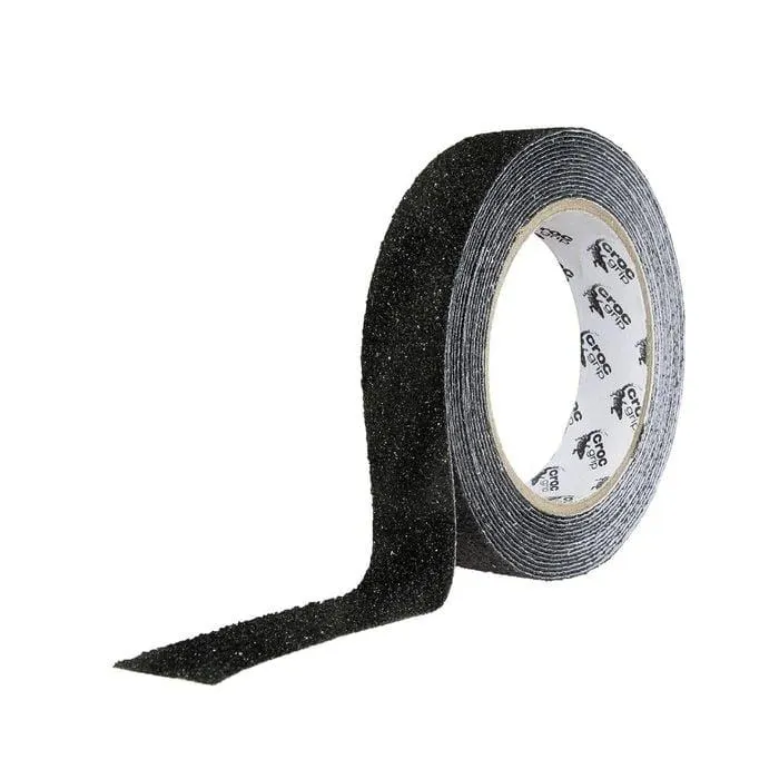 Croc Grip 25mm x 5m Black Soft Textured Vinyl Tape