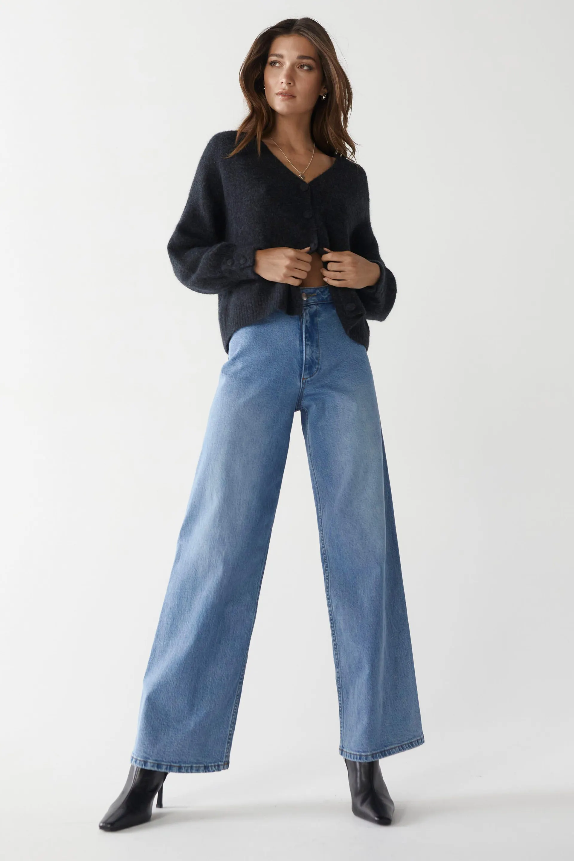 The Organic Wide Leg Jeans