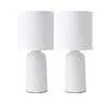 Table Lamp 2 x 60 Watt White