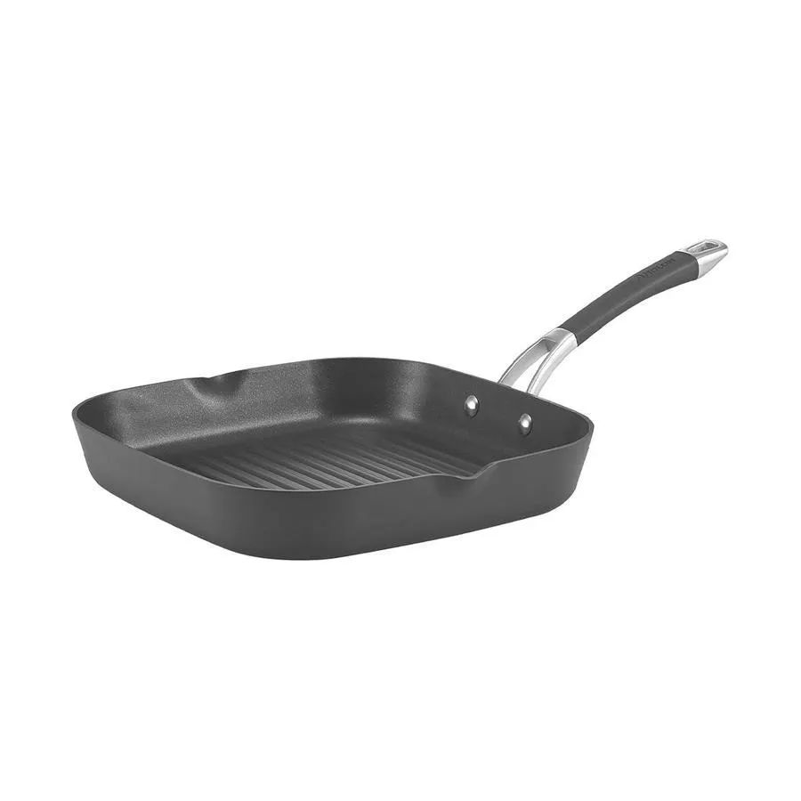 Anolon Endurance+ 28cm Grill Pan with Spouts Black
