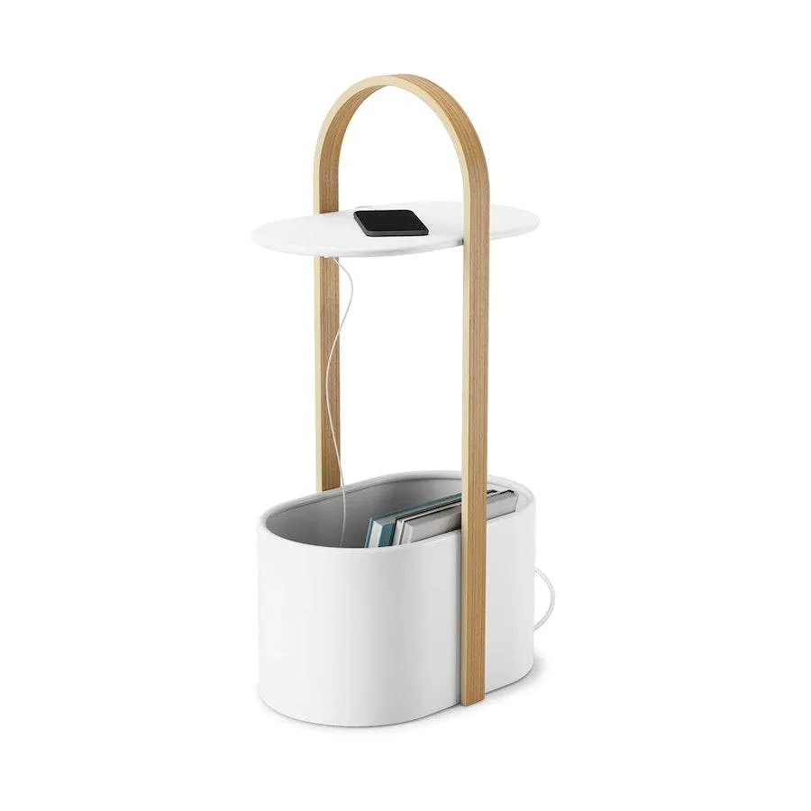 Umbra Bellwood Storage Table White/Natural