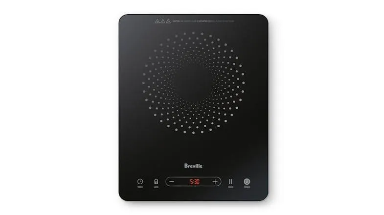 Breville the Quick Cook Go 2200W Single Induction Portable Cooktop - Black (LIC500BLK)