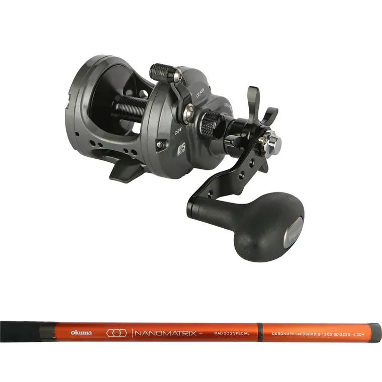 Okuma Cortez 5 & Nano-Matrix Plus 7' 8-10kg Overhead Combo