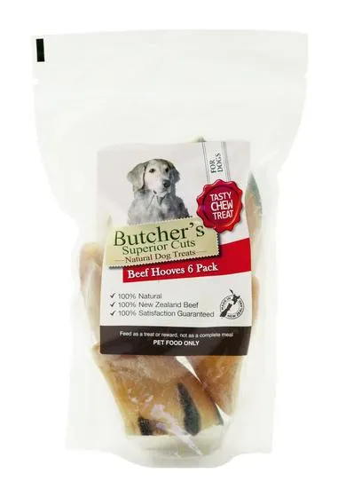 Butchers Superior Cuts Beef Hooves Dog Treat 5 Pack