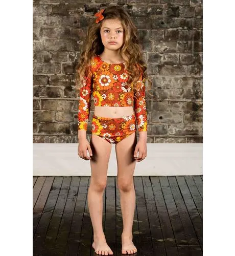 Rock Your Kid Aloha Marigold L/S Lined Rashie Set
