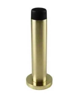 WALL MOUNTED DOOR STOP 85MM Satin Brass