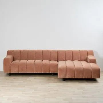 Rio 3-Seat RH Chaise - Clay