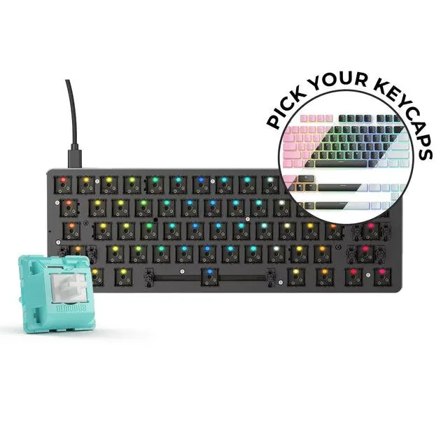 Glorious GMMK Compact Mechanical Keyboard Bundle